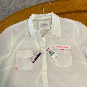 NWT vineyard vines Harbor Shirt cover up size 16